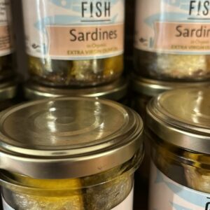 Sardines in Organic Extra Virgin Olive Oil (195g)